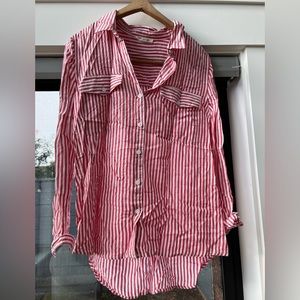 Finley stripe button up by beachlunchlounge collection. So soft. Size medium.